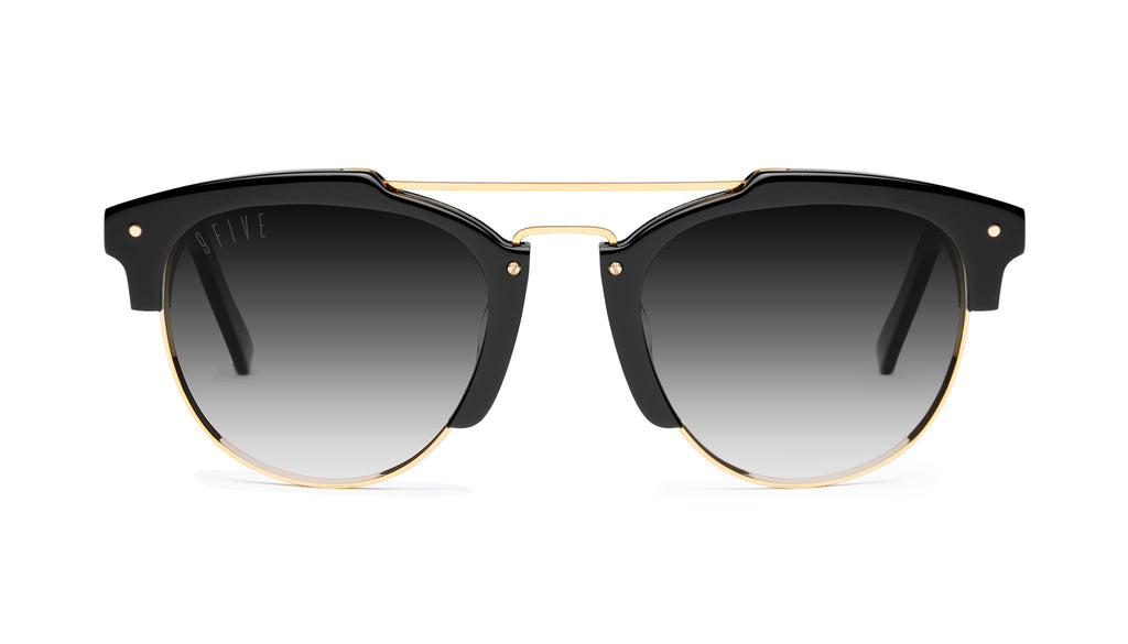9FIVE Del Rey Black & 24K Gold - Gradient Sunglasses