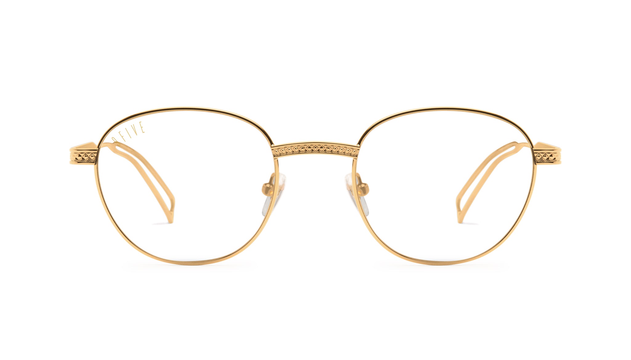 9FIVE Locks Gold Scale Clear Lens Glasses Rx – 9FIVE Eyewear