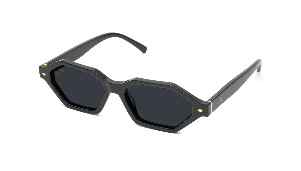 9FIVE Docks Black & 24k Gold Sunglasses