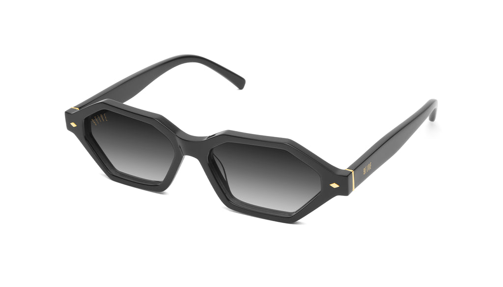 9FIVE Docks Black & 24k Gold - Gradient Sunglasses