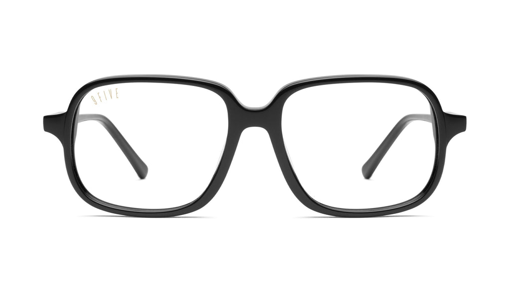 9FIVE Fronts Black & 24k Gold Clear Lens Glasses Rx