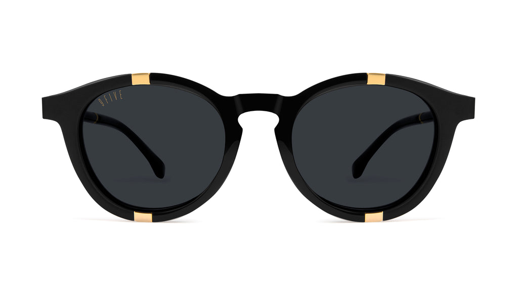 9FIVE Groove Black & 24k Gold Sunglasses