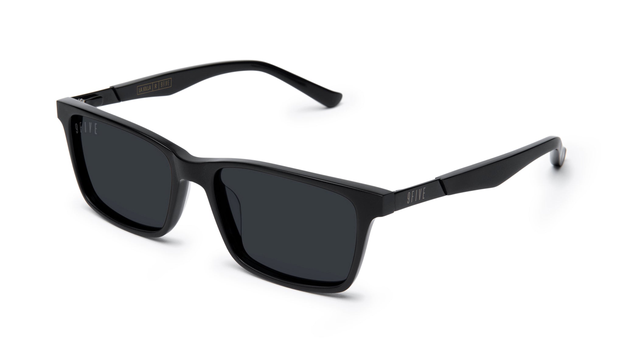 Flight Eyewear Elwood Classic Sunglasses Black Frames Clear Lenses