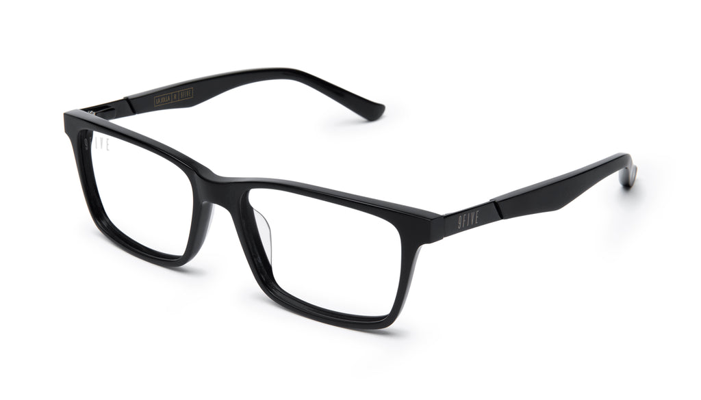 9FIVE La Jolla Matte Blackout Clear Lens Glasses