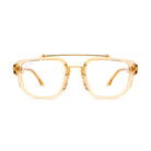 9FIVE Lawrence Gold Snake Clear Lens Glasses