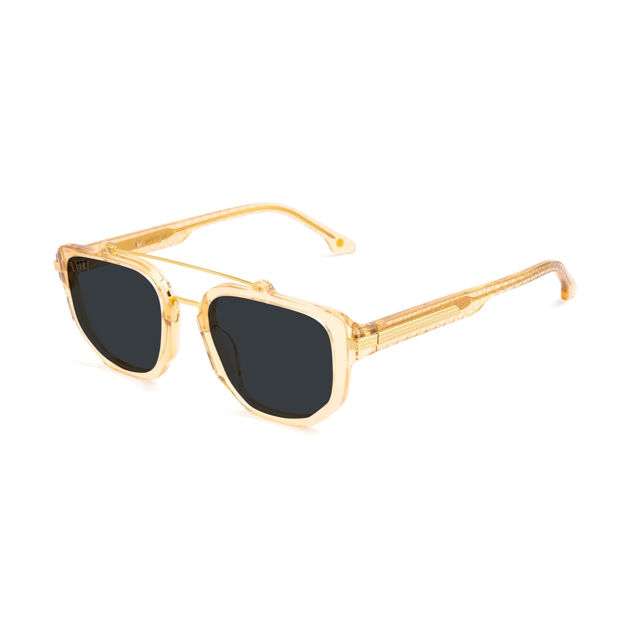 9FIVE Clarity 24K Gold Clear Lens Glasses