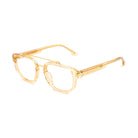 9FIVE Lawrence Gold Snake Clear Lens Glasses