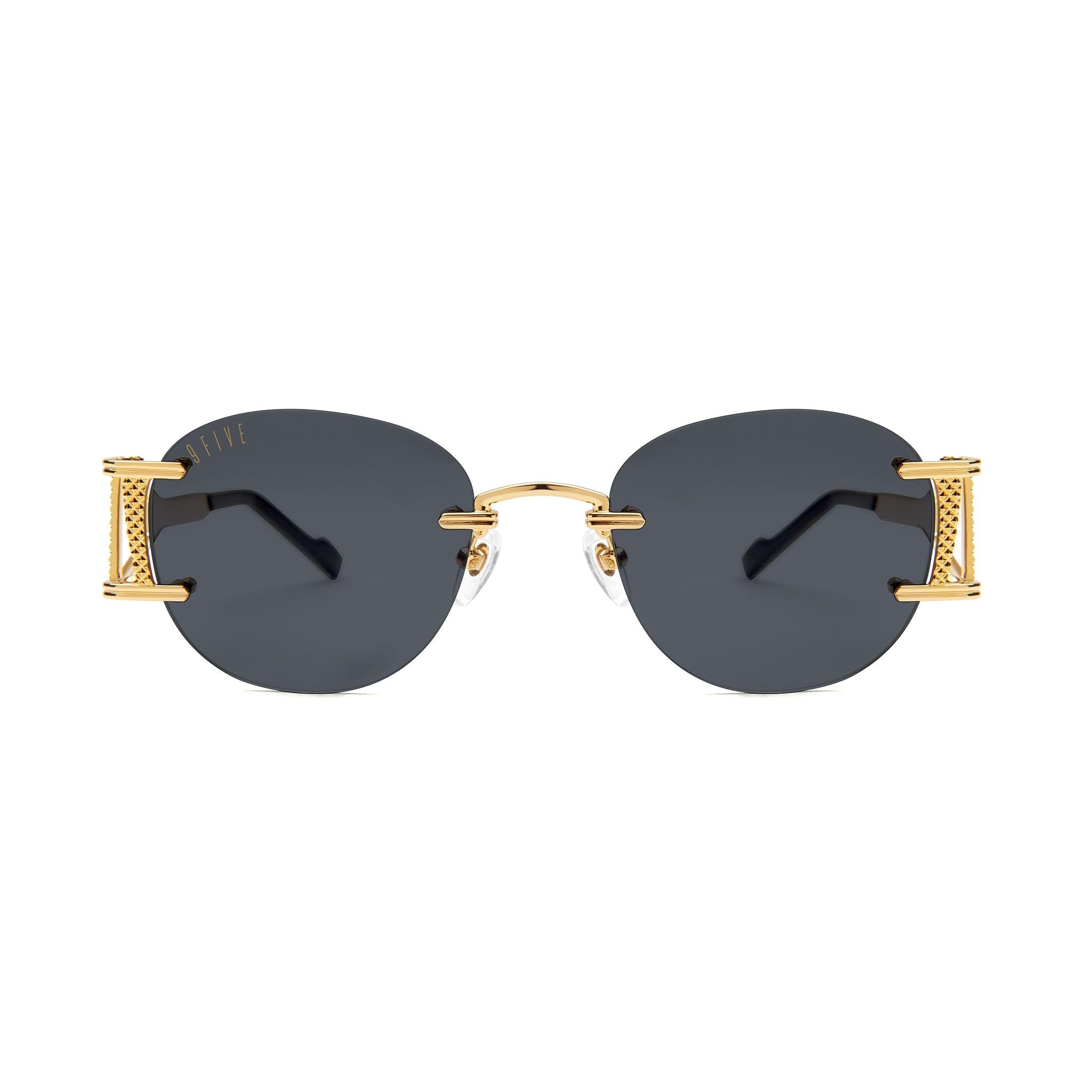 9FIVE Legacy Lite Black & 24k Gold Sunglasses