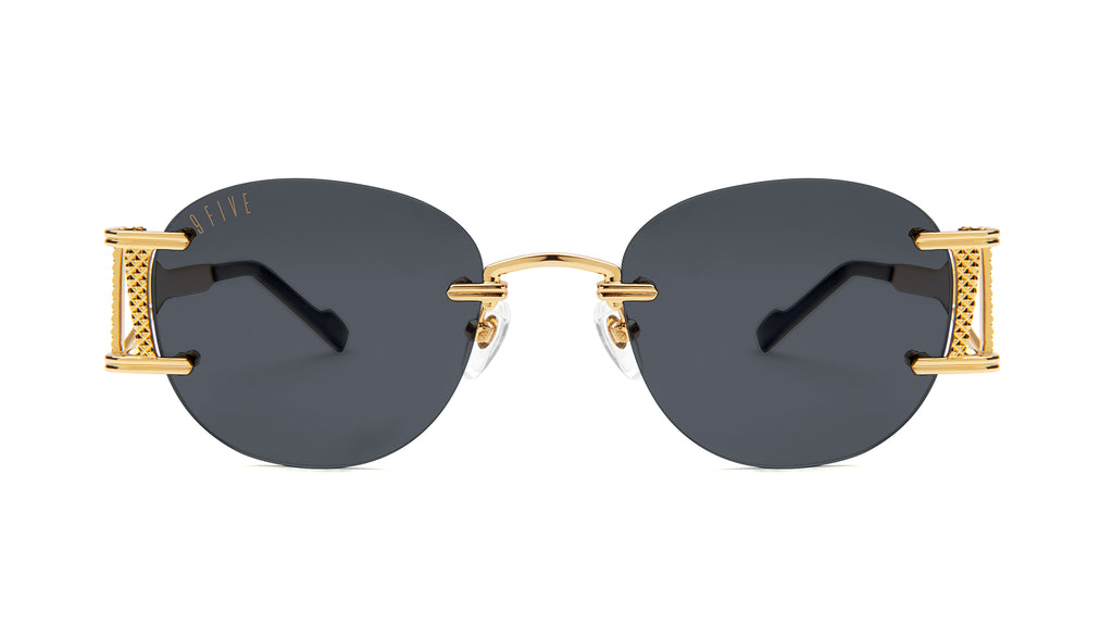 9FIVE Legacy Lite Black & 24k Gold Sunglasses