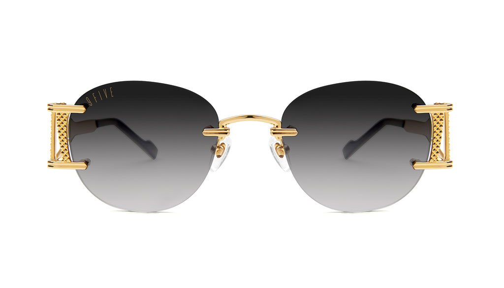 9FIVE Legacy Lite Black & 24k Gold - Gradient Sunglasses