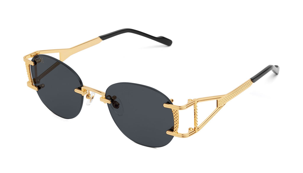 9FIVE Legacy Lite Black & 24k Gold Sunglasses Rx