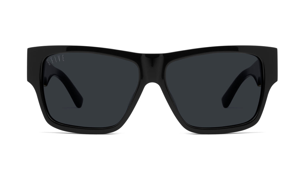 9FIVE Lincoln Black & 24k Gold Sunglasses
