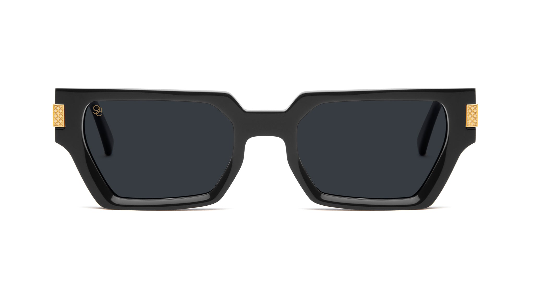 9FIVE Locks Black & 24K Gold Sunglasses