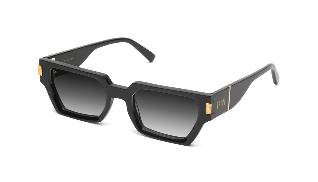 9FIVE Locks Black & 24K Gold - Gradient Sunglasses