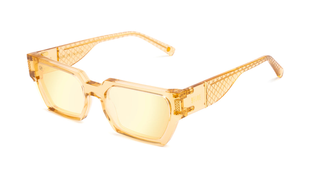 9FIVE Locks Gold Snake - Reflective Gold Sunglasses