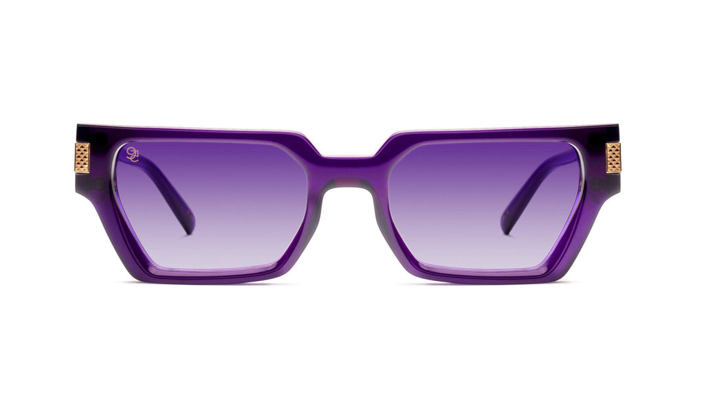 9FIVE Locks Purple & 24K Gold - Purple Gradient Sunglasses