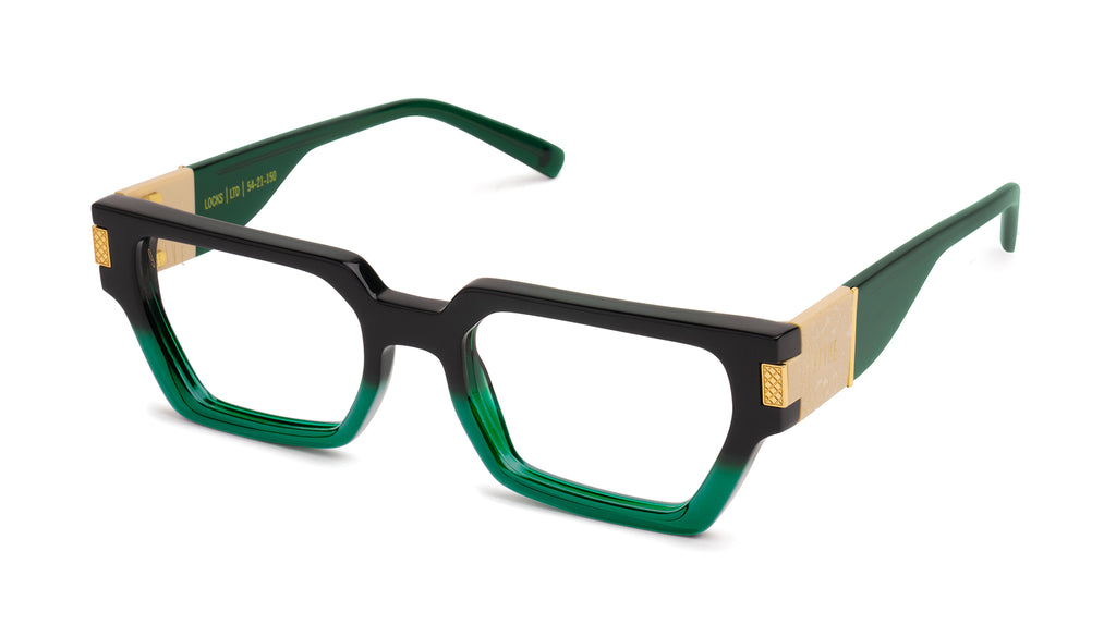 9FIVE Locks Tundra Green Clear Lens Glasses