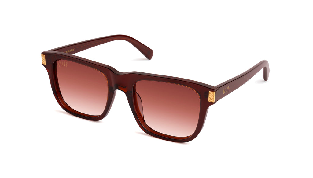 9FIVE Ocean Cognac & 24K Gold - Gradient Sunglasses