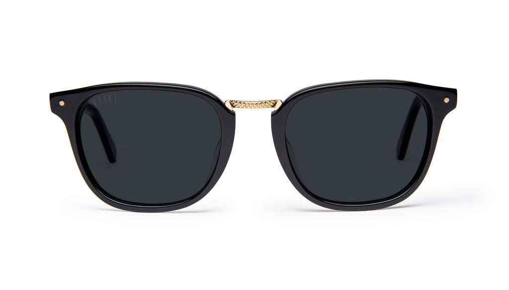 9FIVE Olson Black & 24K Gold Sunglasses Rx