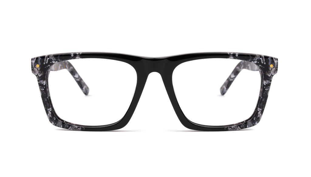 9FIVE One Black & White Onyx Clear Lens Glasses Rx