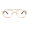 9five royals aviator clear lens glasses