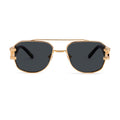 9FIVE Royals Black & 24K Gold Sunglasses — Regular fit, front [g:black s:reg o:1]