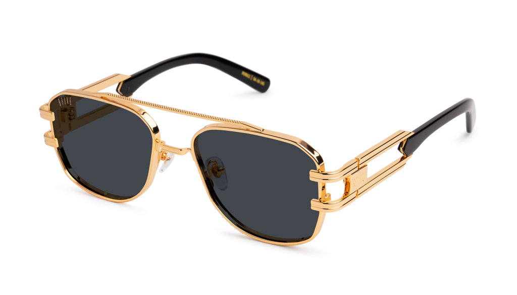 9FIVE Royals Black & 24K Gold Sunglasses Rx