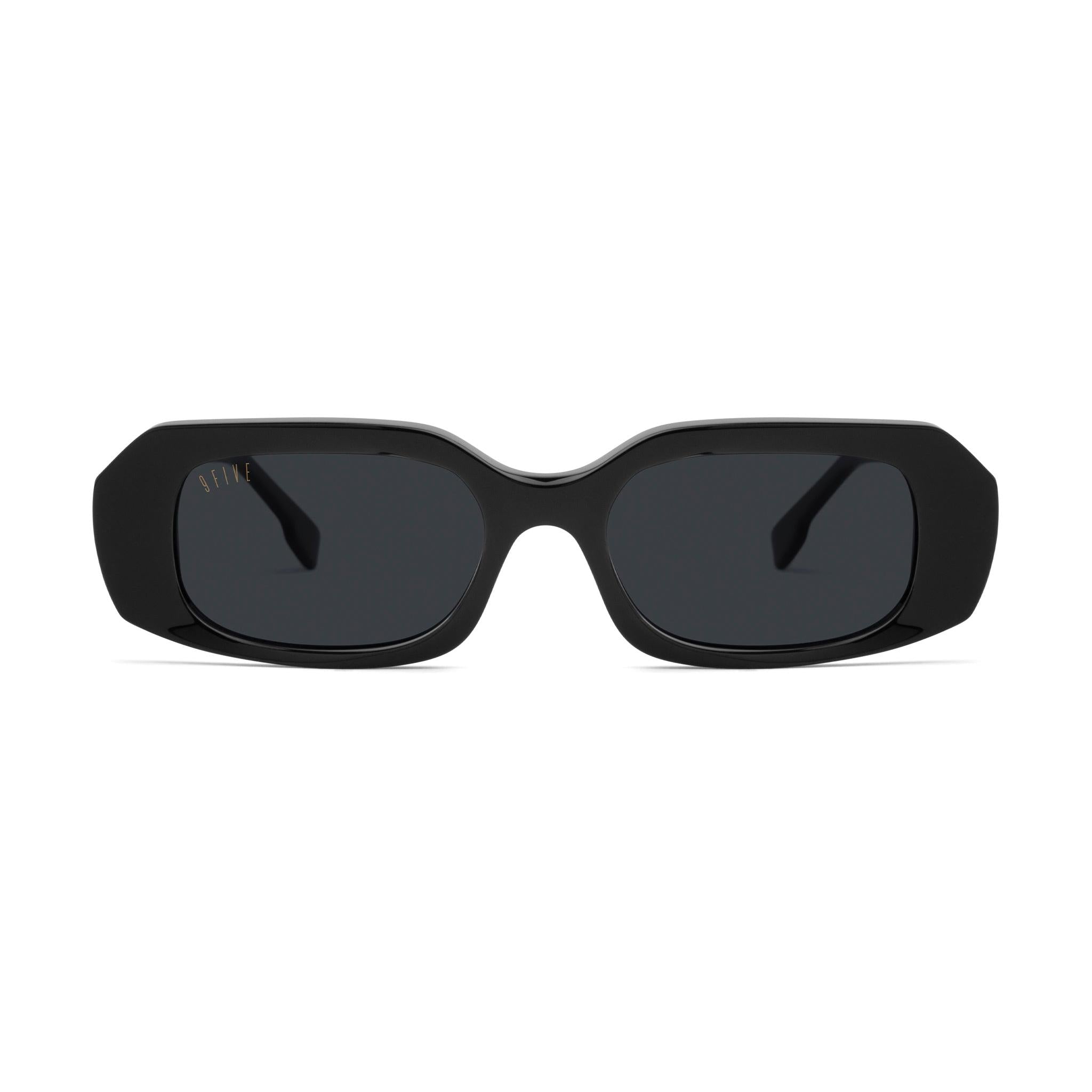 9FIVE Soma Black & 24K Gold Sunglasses — front [g:black s:all o:1]