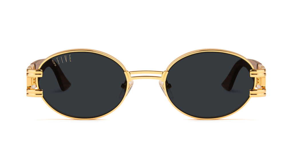 9FIVE St. James Wood & 24k Gold Sunglasses Rx