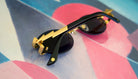 ⚡9FIVE St. James Bolt⚡ Lite Black & 24k Gold Sunglasses