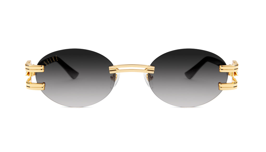 ⚡9FIVE St. James Bolt⚡ Lite Black & 24k Gold - Gradient Sunglasses