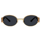 9FIVE St. James Black & 24k Gold XL Sunglasses