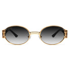 9FIVE St. James Black & 24k Gold XL - Gradient Sunglasses