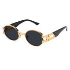 9FIVE St. James Black & 24k Gold XL Sunglasses