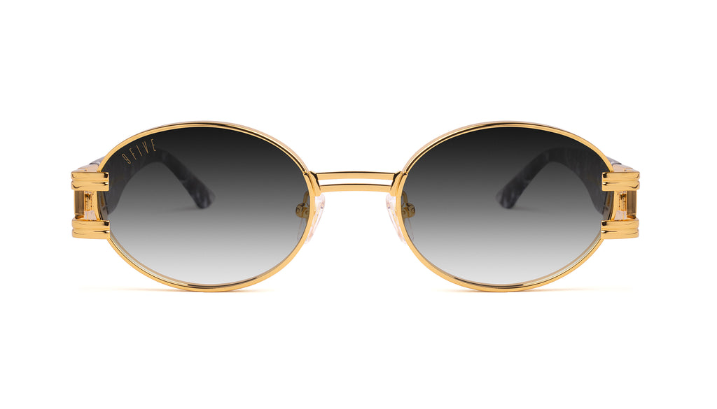 9FIVE St. James Black & White Onyx - Gradient Sunglasses