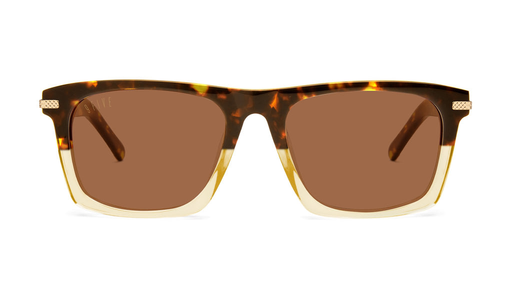 9FIVE Three Tortoise & Gold Split Sunglasses Rx