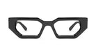 9FIVE Vincent Black & 24K Gold - Clear Lens Glasses