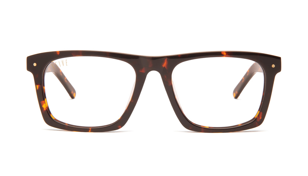 9FIVE Watson Tortoise Clear Lens Glasses Rx