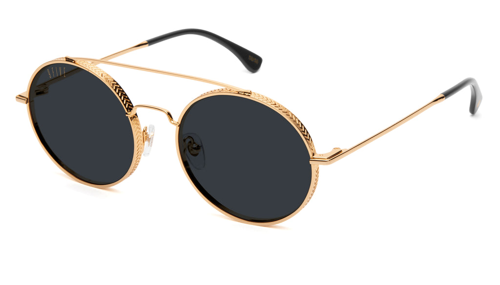 9FIVE 50-50 24K Gold XL Sunglasses