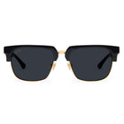 9FIVE Belmont Black & 24K Gold XL Sunglasses