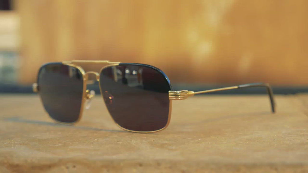 9FIVE Avian 24K Gold Sunglasses